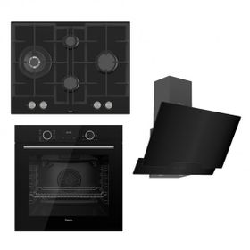 Ferre Fryart Serisi Airfry Pişirme ED075 - XE63CS - D063 Siyah 3'lü Ankastre Set