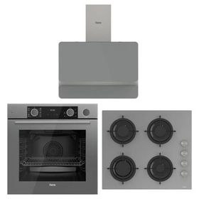 Ferre Fryart Steam XE64CPR - CS208 - D082 Gri 3'lü Ankastre Set