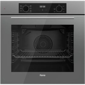 Ferre QBL63CPR Flowart Gri Ankastre Fırın