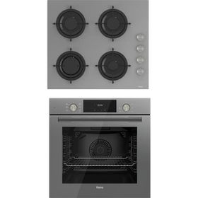 Ferre QMS63CPR - CS208 Gri 2'li Cam Ankastre Set