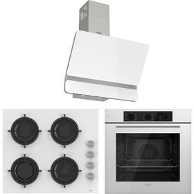 Ferre Soft Line Plus QBL62CB - CS206 - D081 Beyaz 3'lü Ankastre Set
