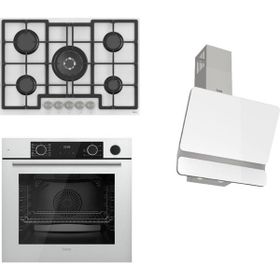 Ferre Steamart Fryart ED036 - XE64CB - D081 3'lü Beyaz Ankastre Set