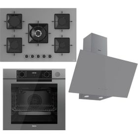 Ferre Steamart-Fryart SS038 - QEP64CPR - D079 Gri 3'lü Ankastre Set
