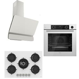 Ferre Steamart RS Lux D081 - RS036 - XE64CB Beyaz 3'lü Ankastre Set