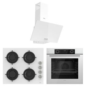 Ferre White Mila Fryart D087 - CS206 - XE63CB 3'lü Beyaz Ankastre Set