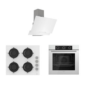 Ferre XE62CB - CS206 - D064 Beyaz 3'lü Ankastre Set