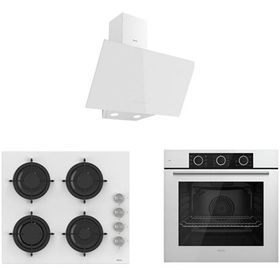 Ferre XE62CB - CS206 - D078 3'lü Beyaz Ankastre Set