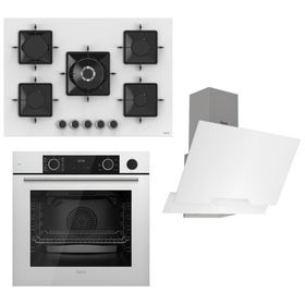 Ferre XE64CB - SS036 - D064 Beyaz 3'lü Ankastre Set