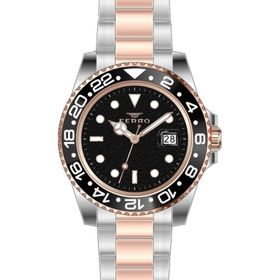 Ferro F11253A-E2 Rose Gümüş Çelik Kordon Erkek Kol Saati