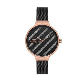 Ferro F21153C-R Siyah Rose Kadın Kol Saati