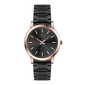 Ferro F21158A-R Siyah - Rose Kadın Kol Saati
