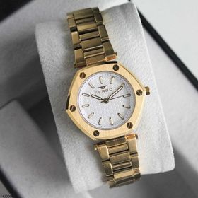 Ferro F43006B Çelik Kordonlu Altın Kadın Kol Saati