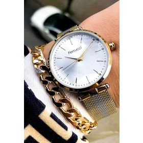 Ferrucci 12423H.03 Altın Renk Kadın Kol Saati
