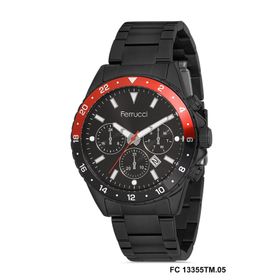 Ferrucci FC 13355M.05 Kırmızı Siyah Erkek Kol Saati