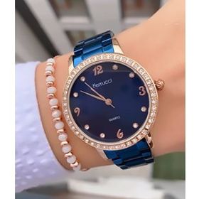 Ferrucci FR98524 Kadın Kol Saati Bileklik Hediye Metal Kordon