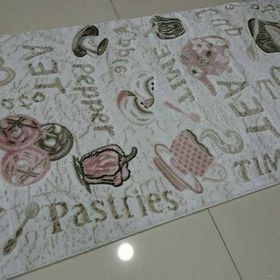 Festival Didim 9701A Pembe Yumuşak Pembe Renk 80x150 cm Mutfak Halısı