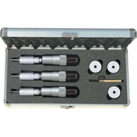 Fett AS-208628 3-6 mm Asimeto Dijital 2 ve 3 Nokta Temaslı İç Çap Mikrometre Seti