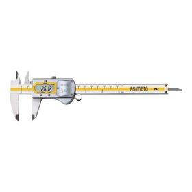 Fett AS-305082 0-200 mm Asimeto IP67 Su Geçirmez Metal Kasa Dijital Kumpas