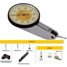 Fett AS-501027 0.2 mm Asimeto Yatay Komple Salgı Komparatör Saati
