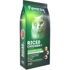 Fevesy 15 kg Tavuk Pirinç Yetişkin Kedi Maması