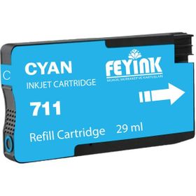Feyink HP 711 Cyan 29 ml Mavi Orijinal Mürekkep Dolumlu Kartuş
