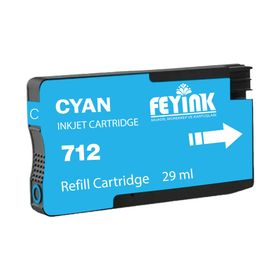 Feyink HP 712 Mavi 29 ml Orijinal Mürekkep Dolumlu Kartuş
