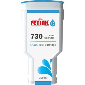 Feyink HP 730 Cyan Mavi 300 ml Orijinal Mürekkep Dolumlu Kartuş