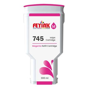 Feyink HP 745 Magenta 300 ml Kırmızı Orijinal Mürekkep Dolumlu Kartuş