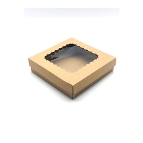 Feza Kutu 23x23x6 cm 10'lu Kraft Çok Amaçlı Kutu Karton Kutu