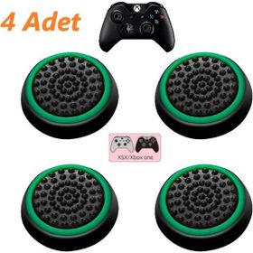 Feza Xbox Wireless Controller 2 Çift Tırtıklı 4 Adet Yeşil Analog Başlığı