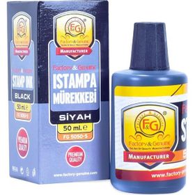 Fg Siyah 50 cc İstampa Mürekkebi