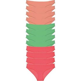 FGN 509 Karışık 12 Adet Süper Eko Set Likralı Kadın Slip Külot