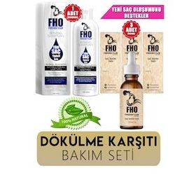 FHO Freshen Hair 330 ml Bitkisel Şampuan + 3x30 ml Saç Bakım Serumu Saç Dökülme Karşıtı Bakım Seti
