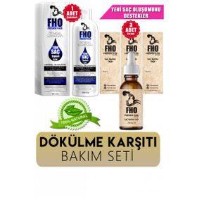 FHO Freshen Hair 330 ml Bitkisel Şampuan + 3x30 ml Saç Bakım Serumu Saç Dökülme Karşıtı Bakım Seti