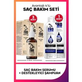 FHO Freshen Hair 330 ml Bitkisel Şampuan + 3x30 ml Saç Bakım Serumu Saç Dökülme Karşıtı Bakım Seti