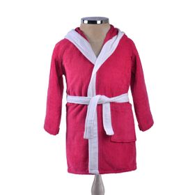 Fialka 5-6 Yaş Fuşya Çocuk Bornoz