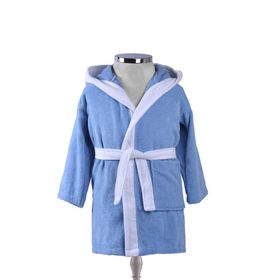 Fialka 5-6 Yaş Mavi Çocuk Bornoz