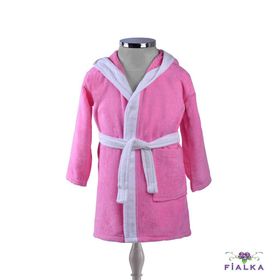 Fialka 5-6 Yaş Pembe Çocuk Bornoz