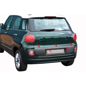 Fiat 500l Formlu Paslanmaz Çelik Krom Bagaj Alt Çıtası