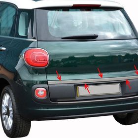 Fiat 500l Formlu Paslanmaz Çelik Krom Bagaj Alt Çıtası