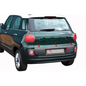 Fiat 500l Formlu Paslanmaz Çelik Krom Bagaj Alt Çıtası