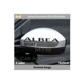 Fiat Albea 2 Adet Ayna Oto Sticker