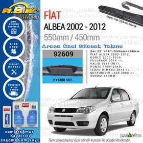 Fiat Albea RBW 2002-2012 Muz Silecek Takımı