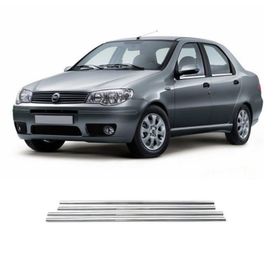 Fiat Albea Tk 2002 Üzeri Paslanmaz Çelik 4 Parça Krom Cam Çıtası