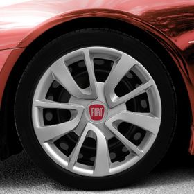 Fiat Amblemli Gri 4'lü Takım 101 15 İnç Jant Kapağı