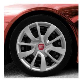 Fiat Amblemli Gri 4'lü Takım 101 15 İnç Jant Kapağı