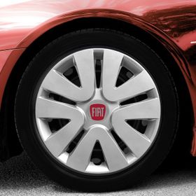 Fiat Amblemli Gri 4'lü Takım 106 15 İnç Jant Kapağı