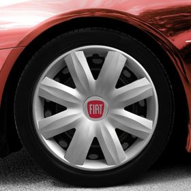Fiat Amblemli Gri 4'lü Takım 115 13 İnç Jant Kapağı