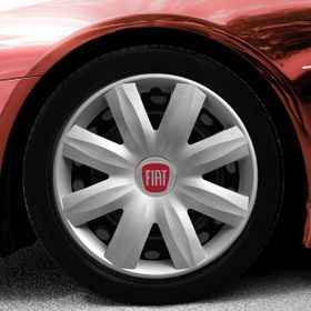 Fiat Amblemli Gri 4'lü Takım 115 13 İnç Jant Kapağı