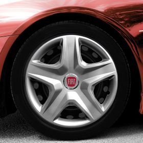 Fiat Amblemli Gri 4'lü Takım 119 15 İnç Jant Kapağı